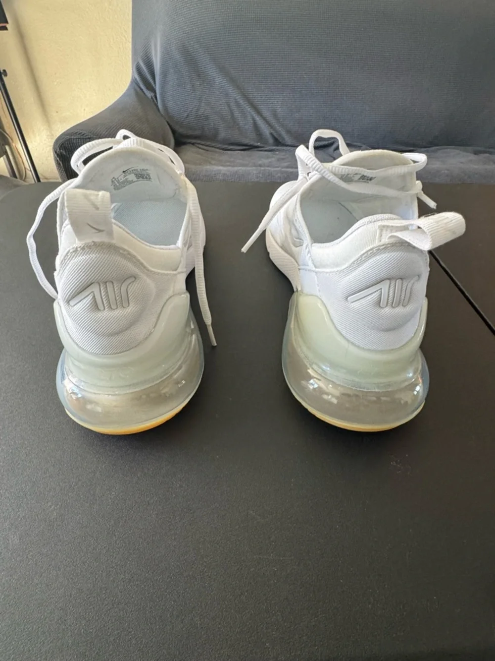 Nike White Air270 Mesh Sneakers with Gum Tip - Picture 3 of 6